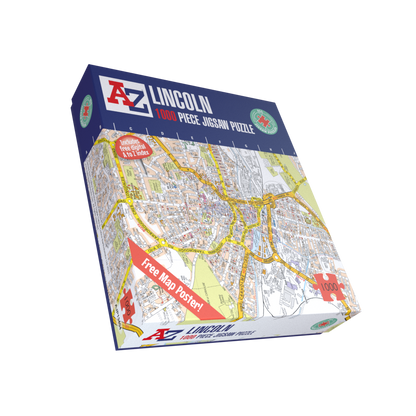 A to Z Map of Lincoln 1000 Piece Jigsaw