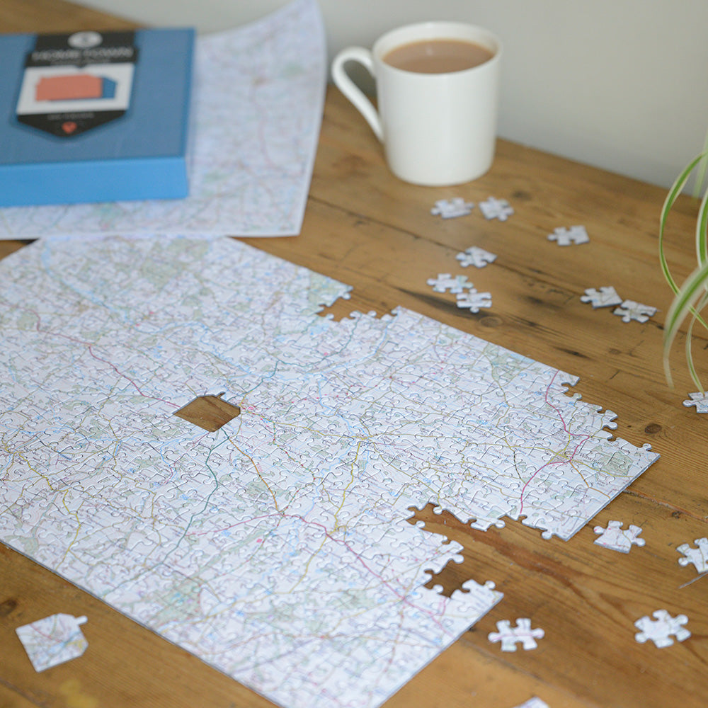 Hometown Personalised UK Map Jigsaw Puzzle