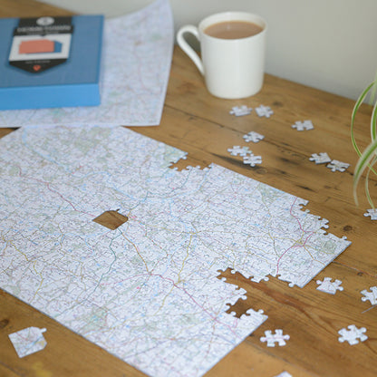 Hometown Personalised UK Map Jigsaw Puzzle
