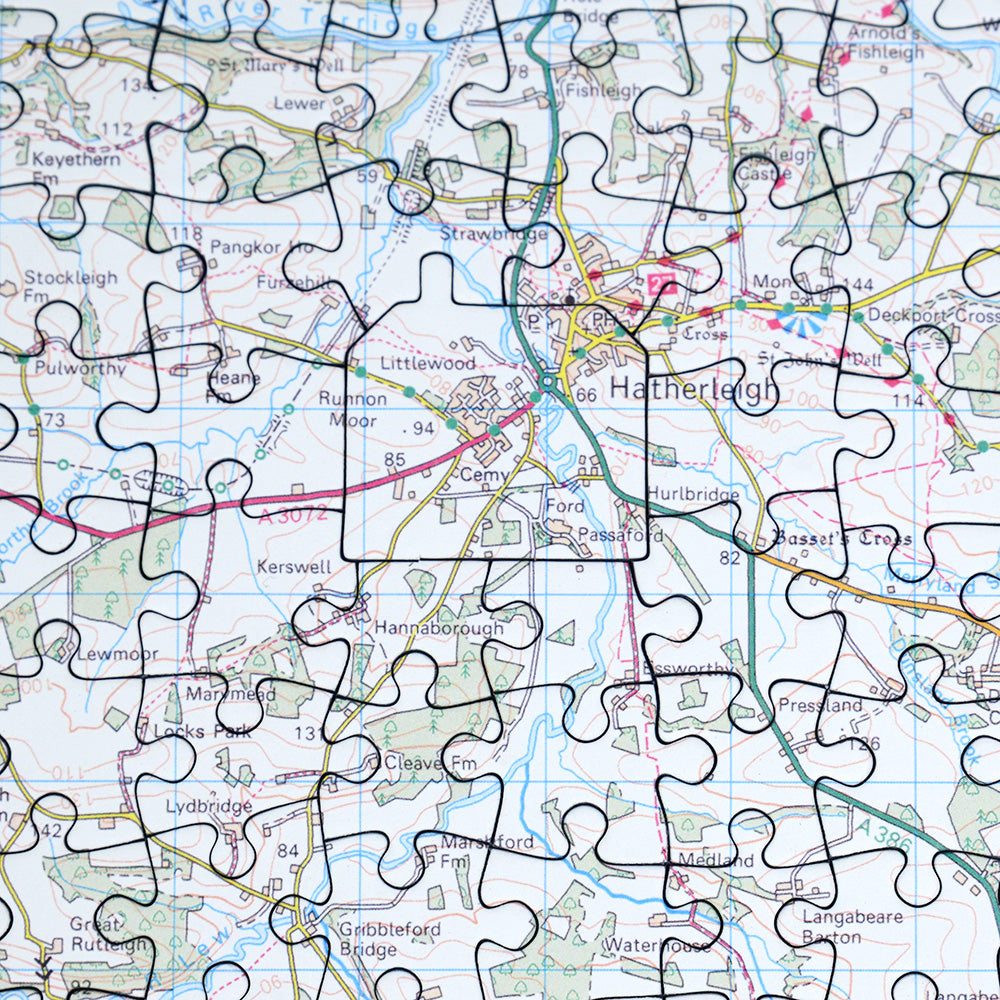 Hometown Personalised UK Map Jigsaw Puzzle
