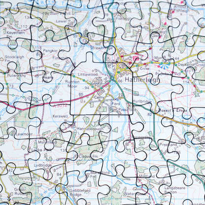 Hometown Personalised UK Map Jigsaw Puzzle