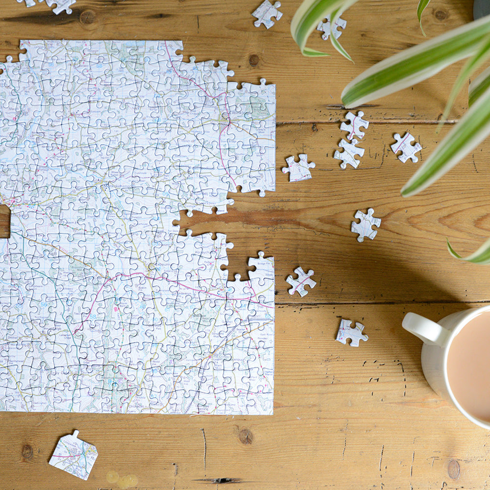 Hometown Personalised UK Map Jigsaw Puzzle