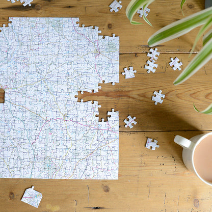 Hometown Personalised UK Map Jigsaw Puzzle