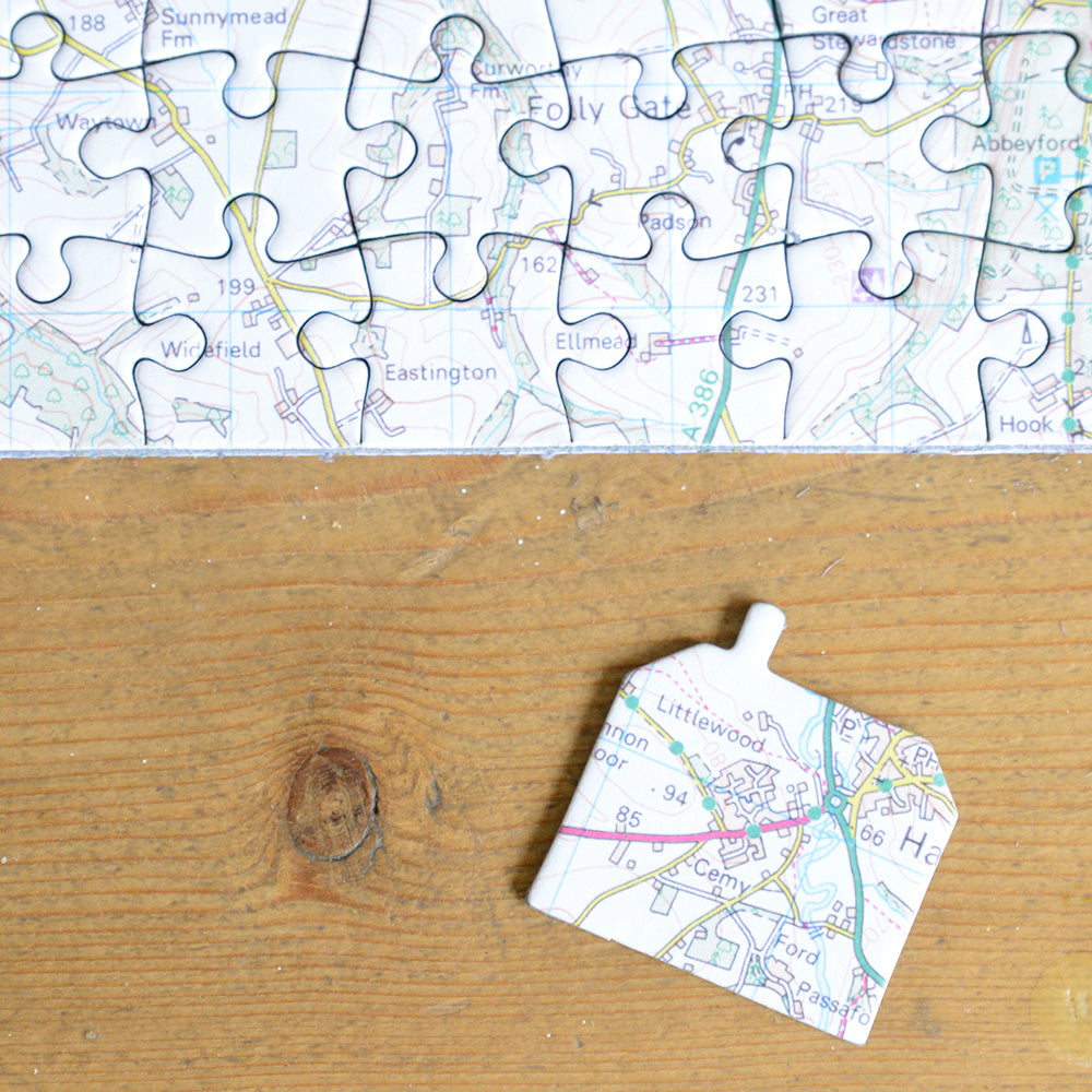 Hometown Personalised UK Map Jigsaw Puzzle