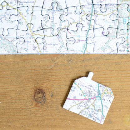 Hometown Personalised UK Map Jigsaw Puzzle