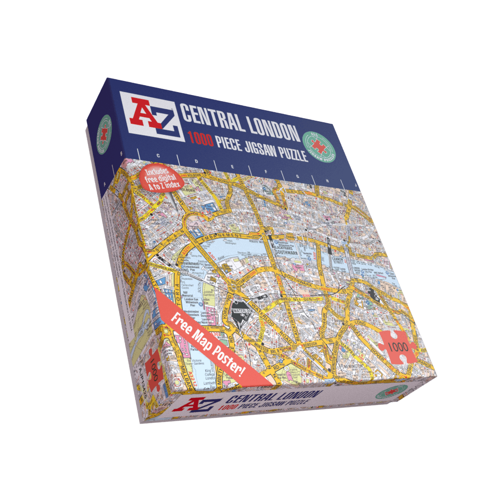 A-Z Map of London 1000 Piece Jigsaw