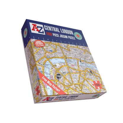 A-Z Map of London 1000 Piece Jigsaw