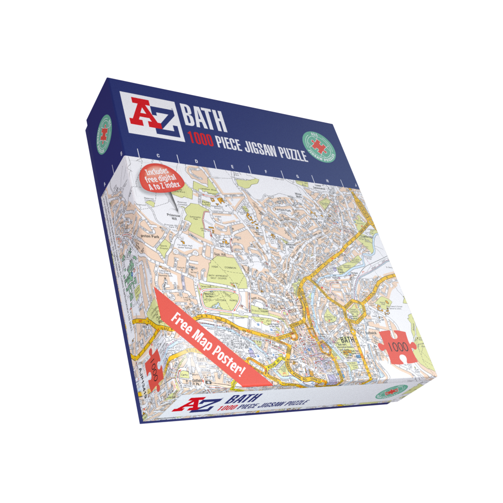 A to Z Map of Bath 1000 Piece Jigsaw