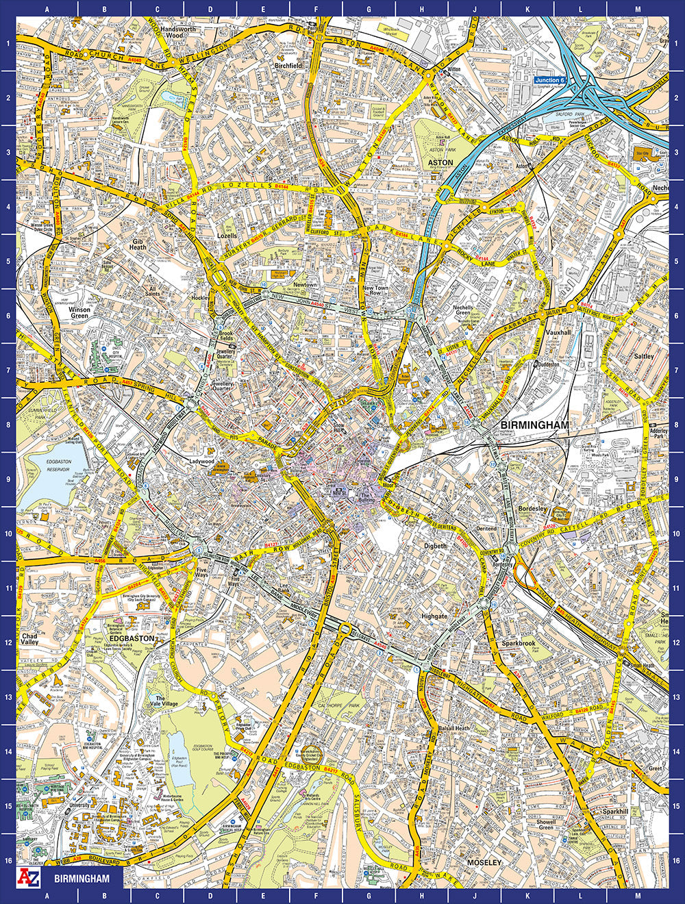 A to Z Map of Birmingham 1000 Piece Jigsaw