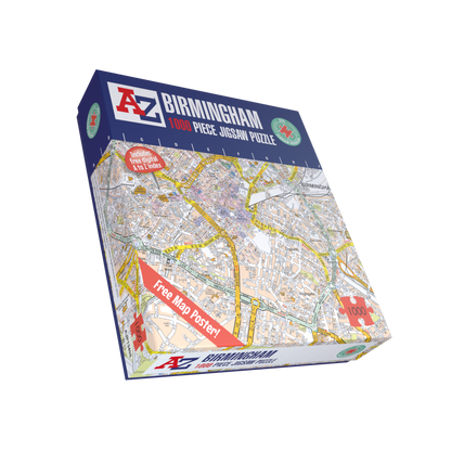 A to Z Map of Birmingham 1000 Piece Jigsaw