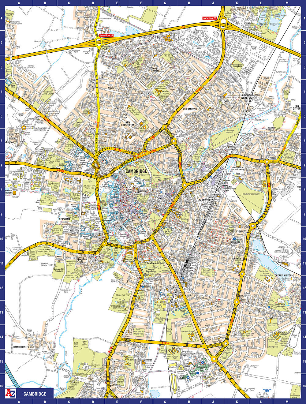 A-Z Map of Cambridge 1000 Piece Jigsaw – All Jigsaw Puzzles