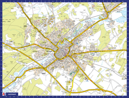 A to Z Map of Canterbury 1000 Piece Jigsaw