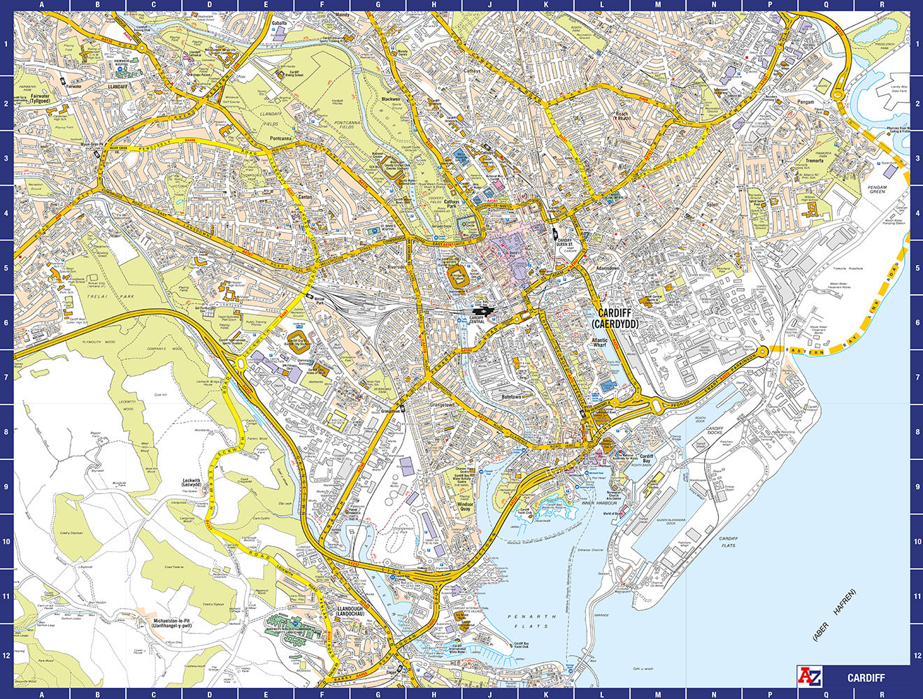 A-Z Map of Cardiff 1000 Piece Jigsaw – All Jigsaw Puzzles