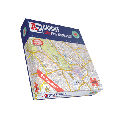 A to Z Map of Cardiff 1000 Piece Jigsaw