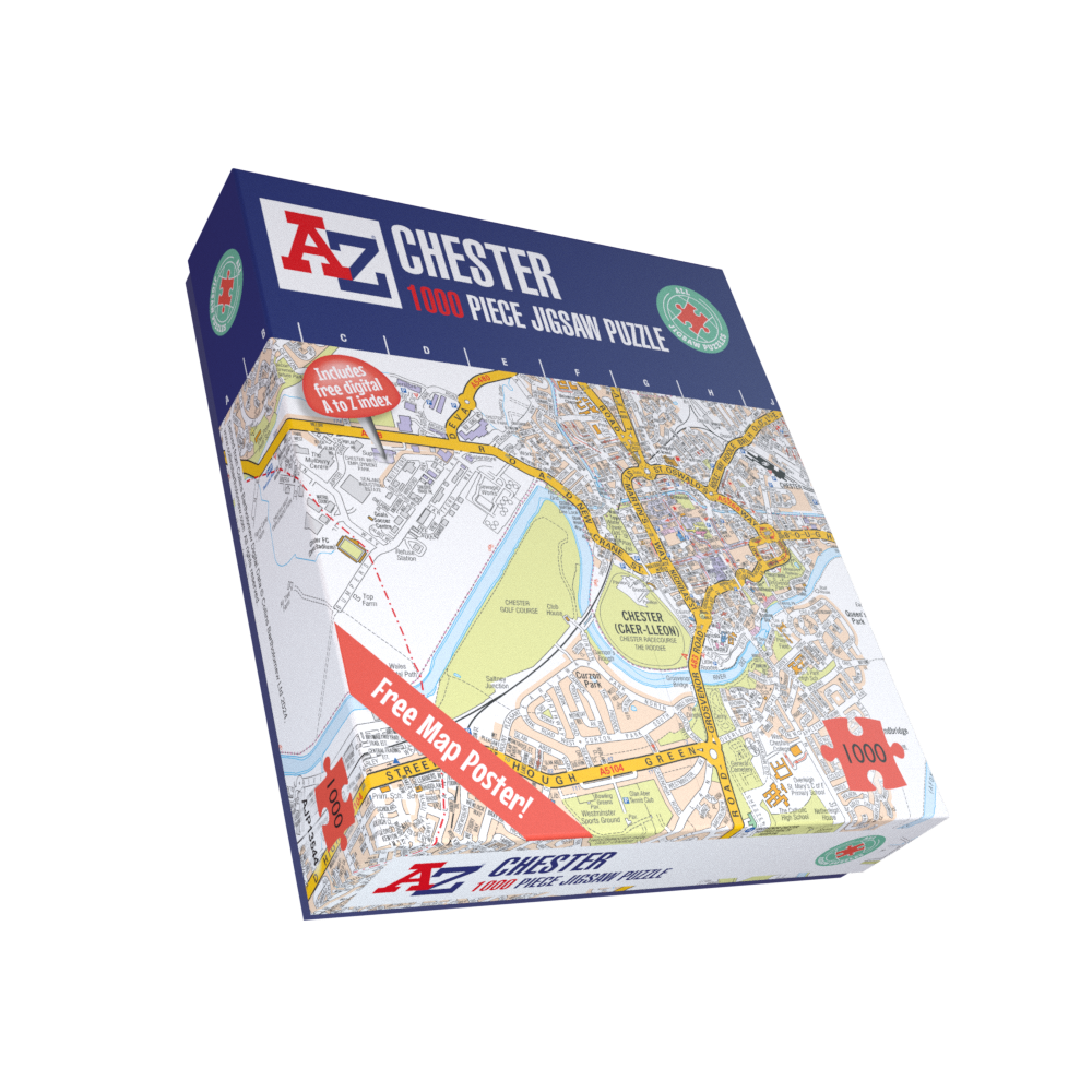 A to Z Map of Chester 1000 Piece Jigsaw