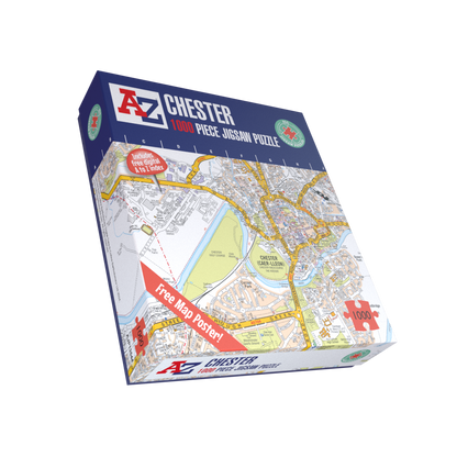 A to Z Map of Chester 1000 Piece Jigsaw