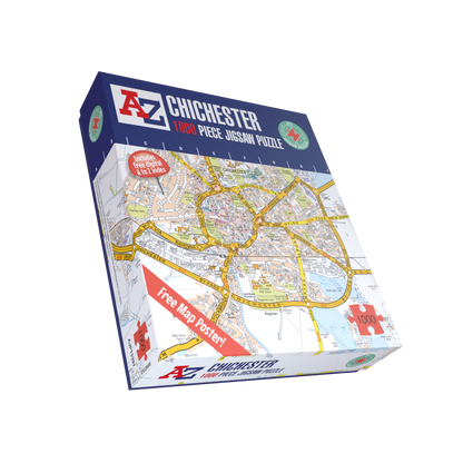 A to Z Map of Chichester 1000 Piece Jigsaw