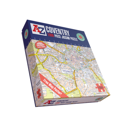 A to Z Map of Coventry 1000 Piece Jigsaw