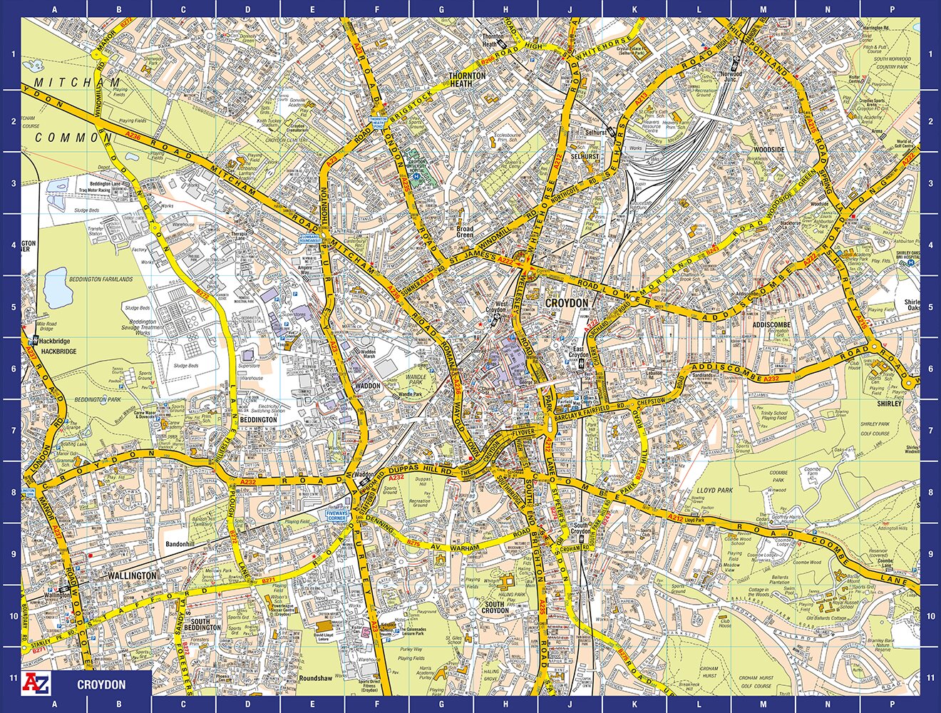 A-Z Map of Croydon 1000 Piece Jigsaw