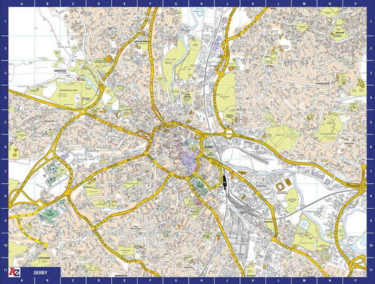 A-Z Map of Derby 1000 Piece Jigsaw