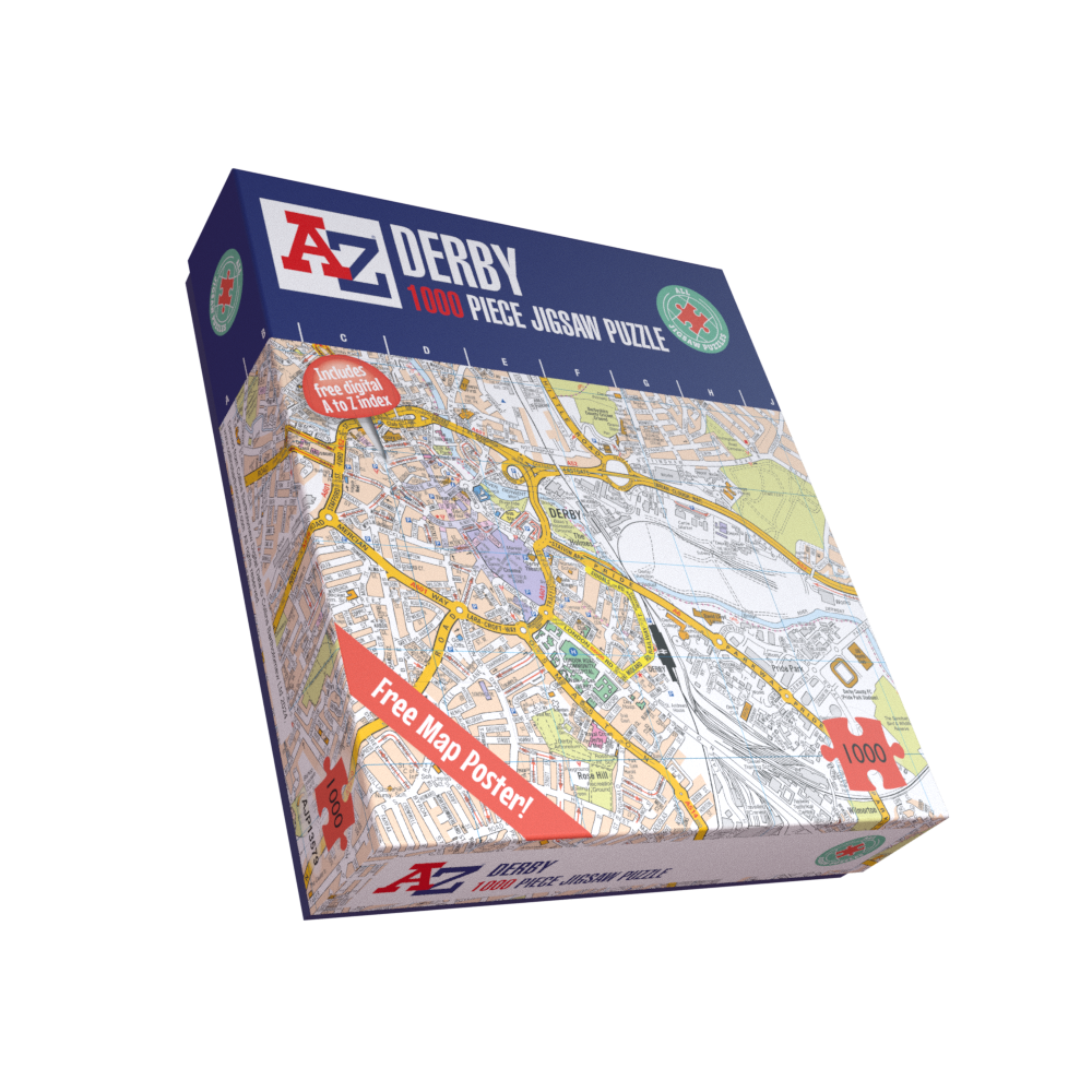 A to Z Map of Derby 1000 Piece Jigsaw