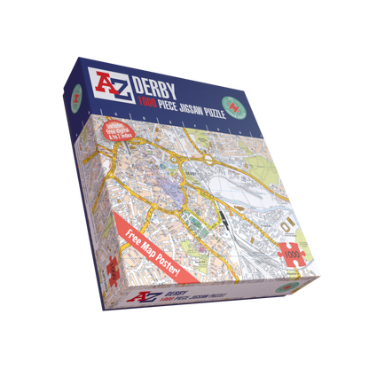 A to Z Map of Derby 1000 Piece Jigsaw