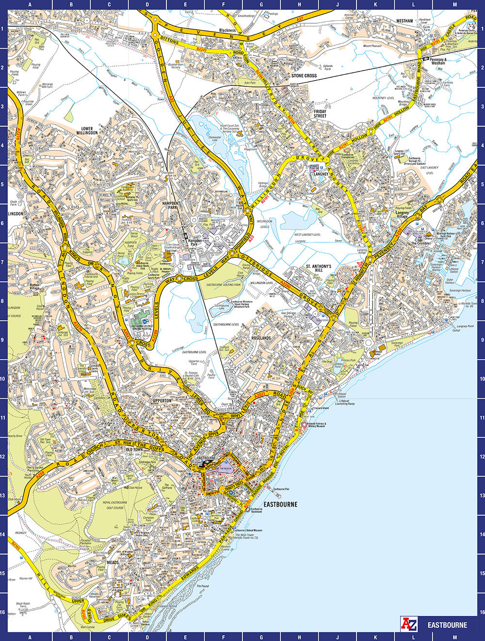 A to Z Map of Eastbourne 1000 Piece Jigsaw