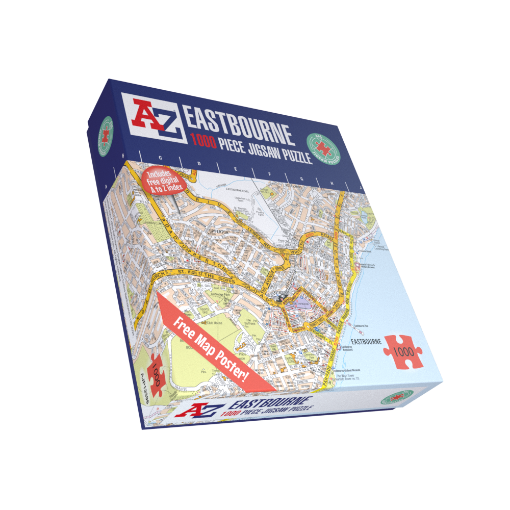 A to Z Map of Eastbourne 1000 Piece Jigsaw