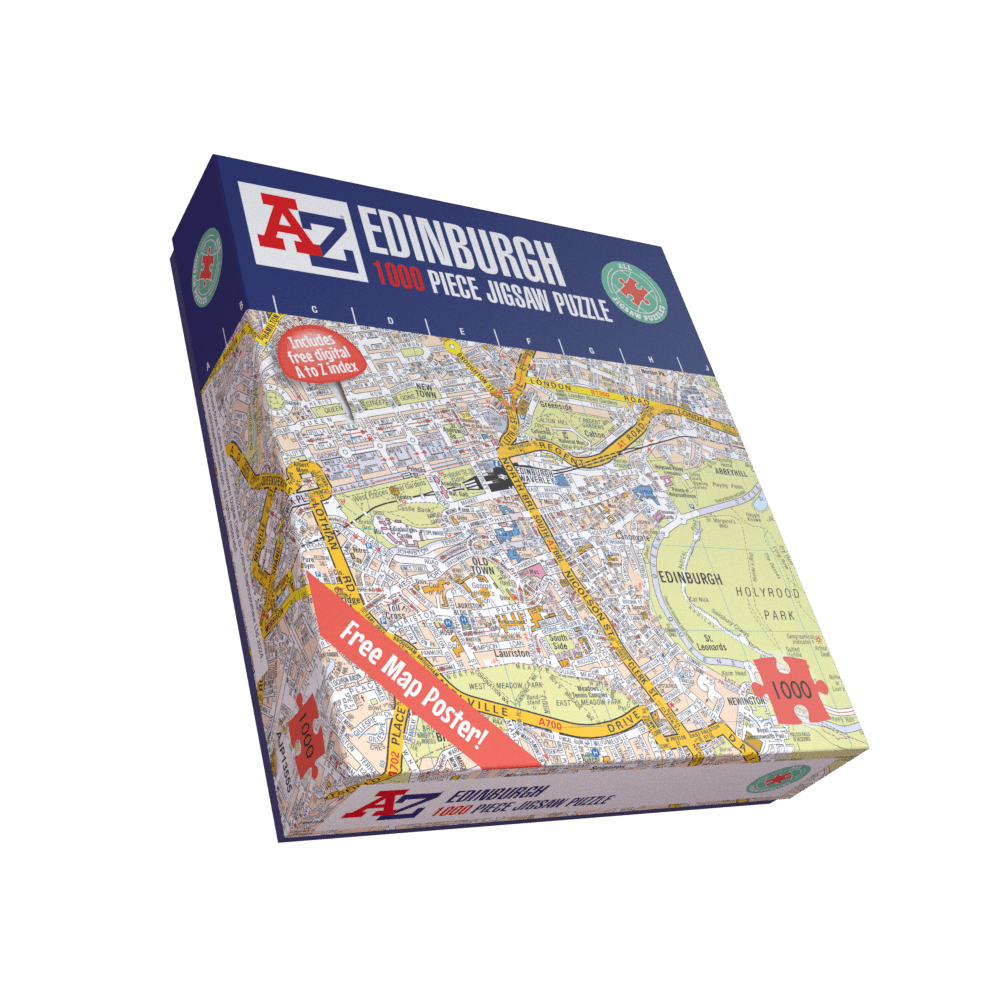 A-Z Map of Edinburgh 1000 Piece Jigsaw