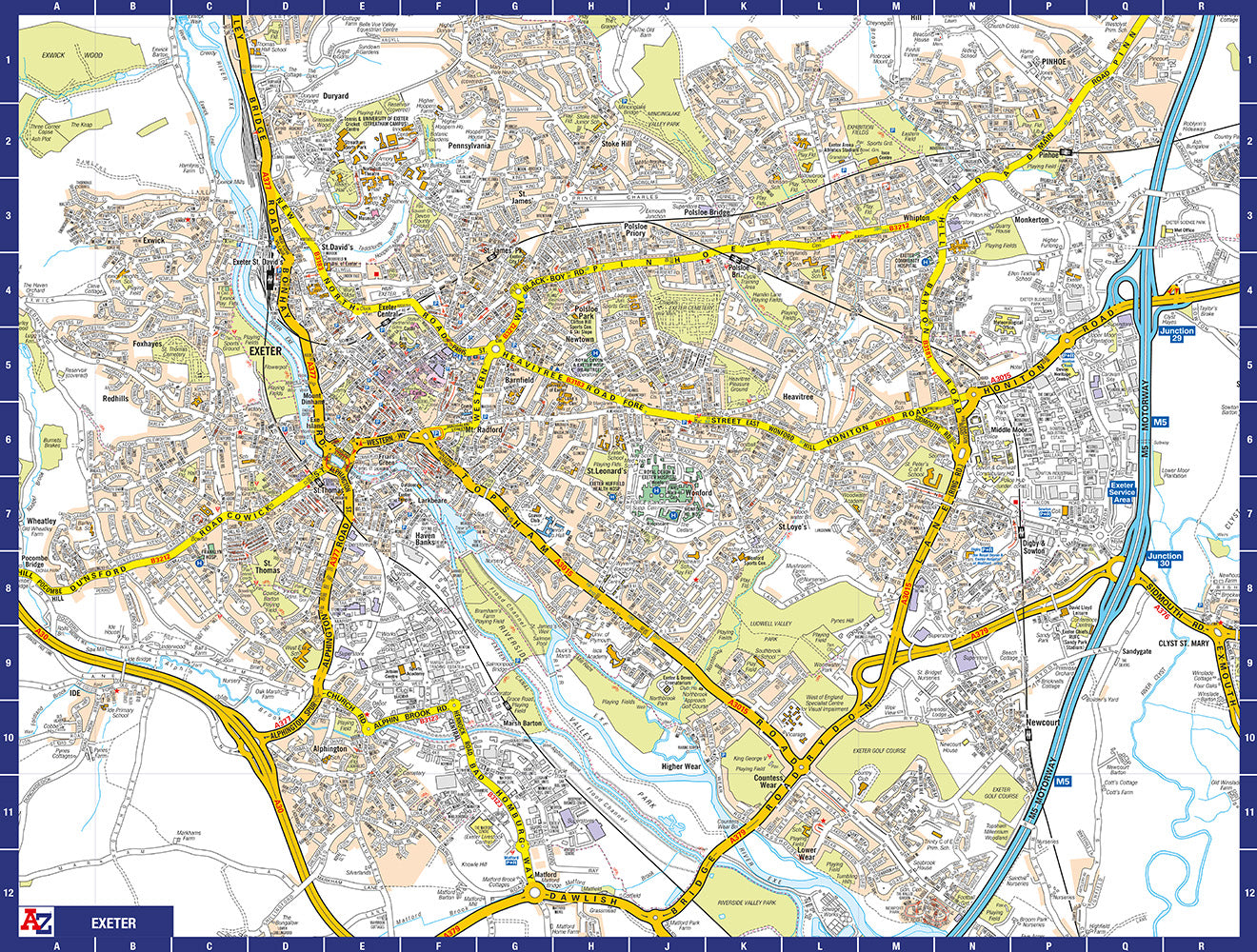A to Z Map of Exeter 1000 Piece Jigsaw