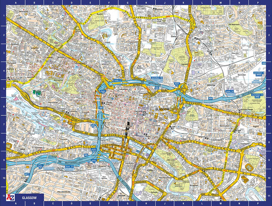 A-Z Map of Glasgow 1000 Piece Jigsaw