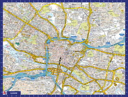 A to Z Map of Glasgow 1000 Piece Jigsaw