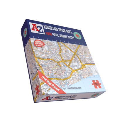 A-Z Map of Kingston Upon Hull 1000 Piece Jigsaw