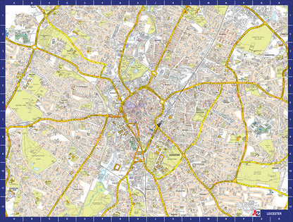 A to Z Map of Leicester 1000 Piece Jigsaw