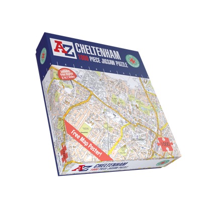 A to Z Map of Leicester 1000 Piece Jigsaw