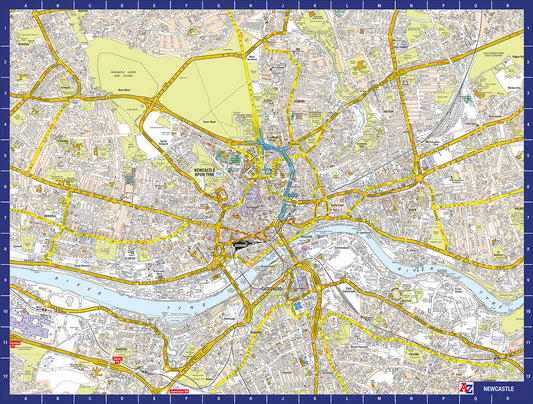 A to Z Map of Newcastle 1000 Piece Jigsaw
