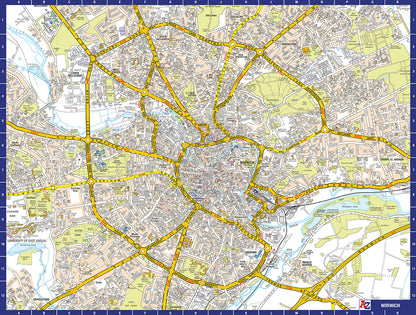 A to Z Map of Norwich 1000 Piece Jigsaw