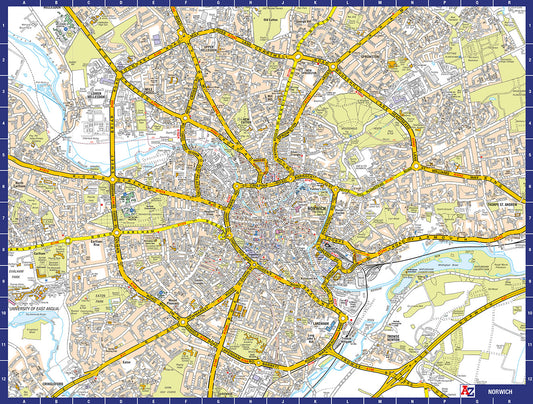 A to Z Map of Norwich 1000 Piece Jigsaw
