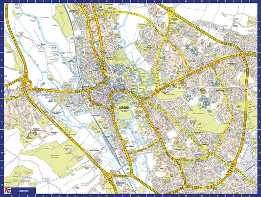 A to Z Map of Oxford 1000 Piece Jigsaw