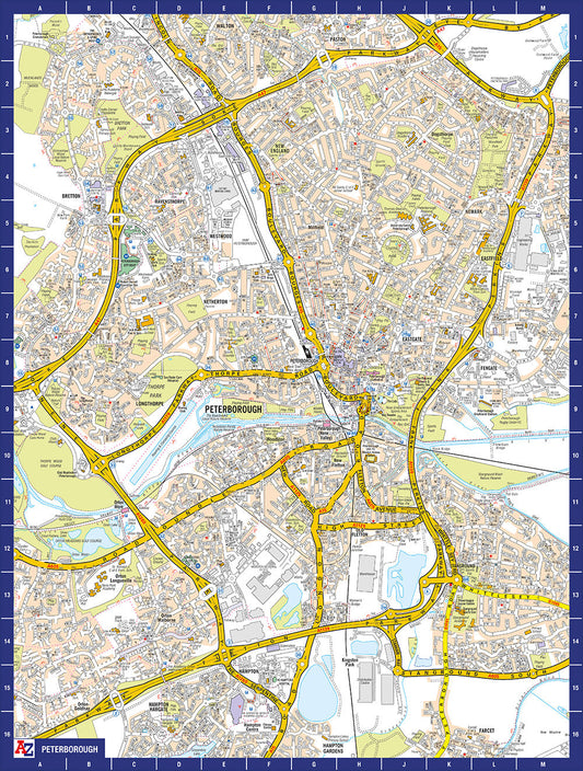A to Z Map of Peterborough 1000 Piece Jigsaw