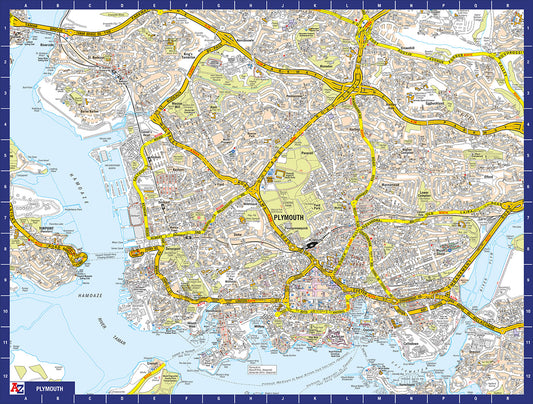A to Z Map of Plymouth 1000 Piece Jigsaw