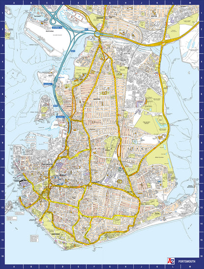 A to Z Map of Portsmouth 1000 Piece Jigsaw