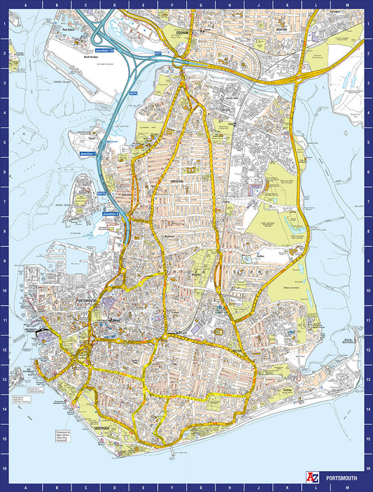 A to Z Map of Portsmouth 1000 Piece Jigsaw