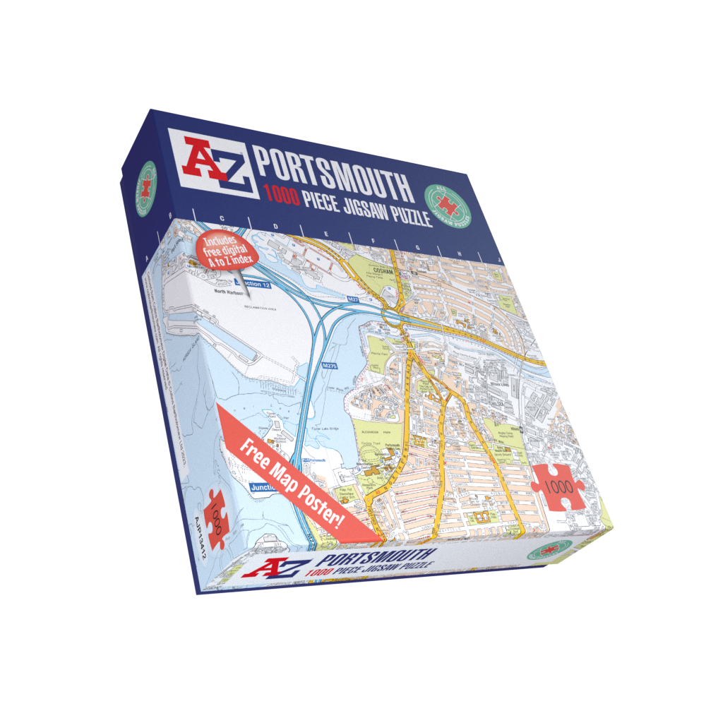 A to Z Map of Portsmouth 1000 Piece Jigsaw