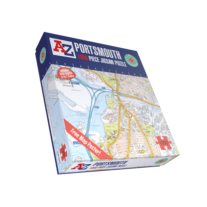 A to Z Map of Portsmouth 1000 Piece Jigsaw
