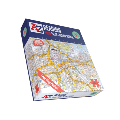A to Z Map of Reading 1000 Piece Jigsaw