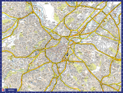 A to Z Map of Sheffield 1000 Piece Jigsaw