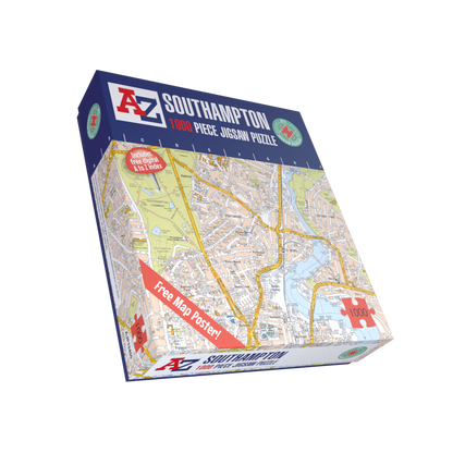 A to Z Map of Southampton 1000 Piece Jigsaw