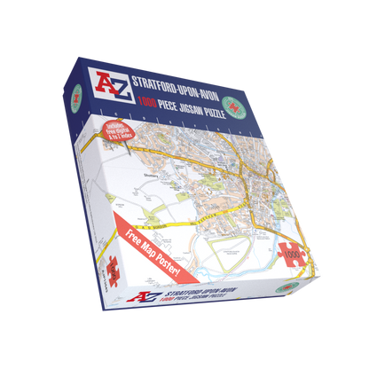 A to Z Map of Stratford-upon-Avon 1000 Piece Jigsaw