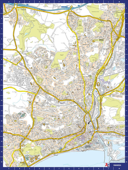 A to Z Map of Swansea 1000 Piece Jigsaw
